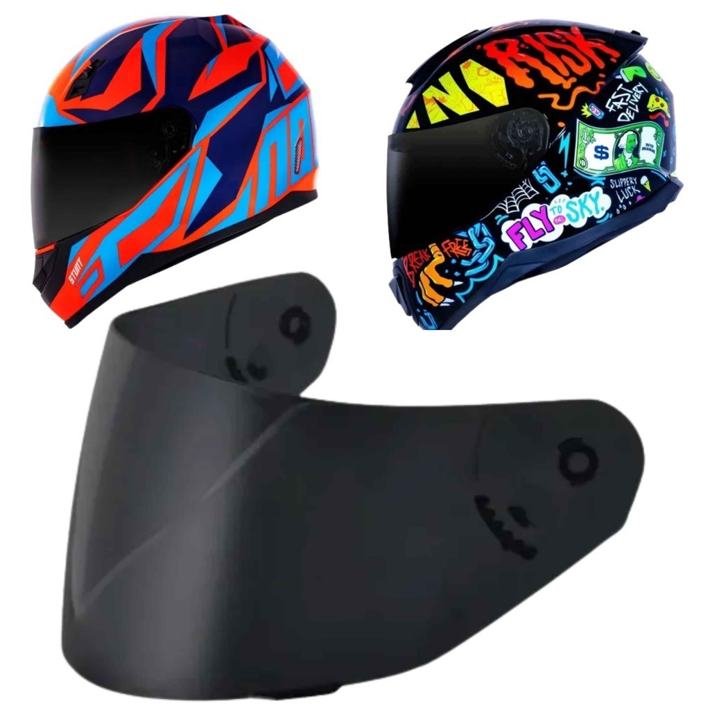Viseira Norisk Stunt FF391 FF389 Razor FF802 LS2 FF369 Fume