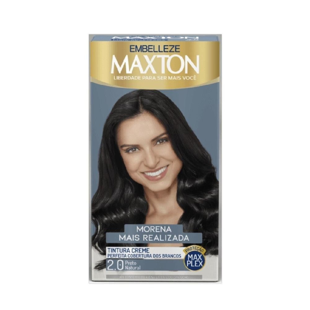 Tintura Creme Maxton 2.0 Preto Natural