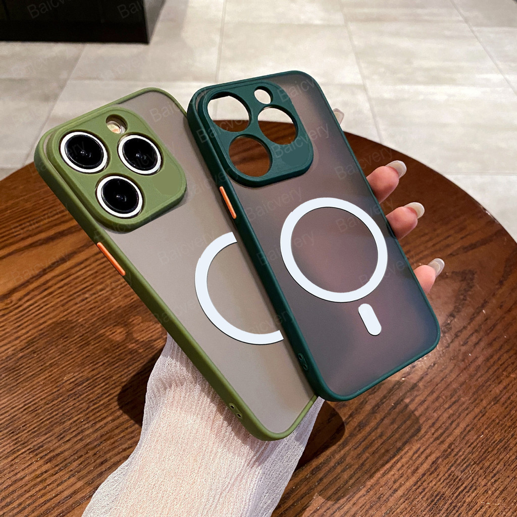 Tecno Spark GO 2024/20C/20 Pro 2023 Capa De Alta Qualidade Moda Fosco Transparente Magnético Sem Fio Carregador Proteção Total em Oferta na Shopee