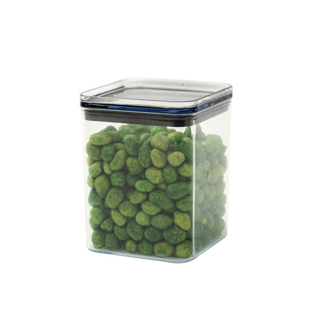 Pote de acrílico 870ml com tampa hermético quadrado - Tud