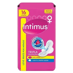 Absorvente Intimus Gel Tripla Protecao Extra Suave com Abas Leve 16 Pague 14