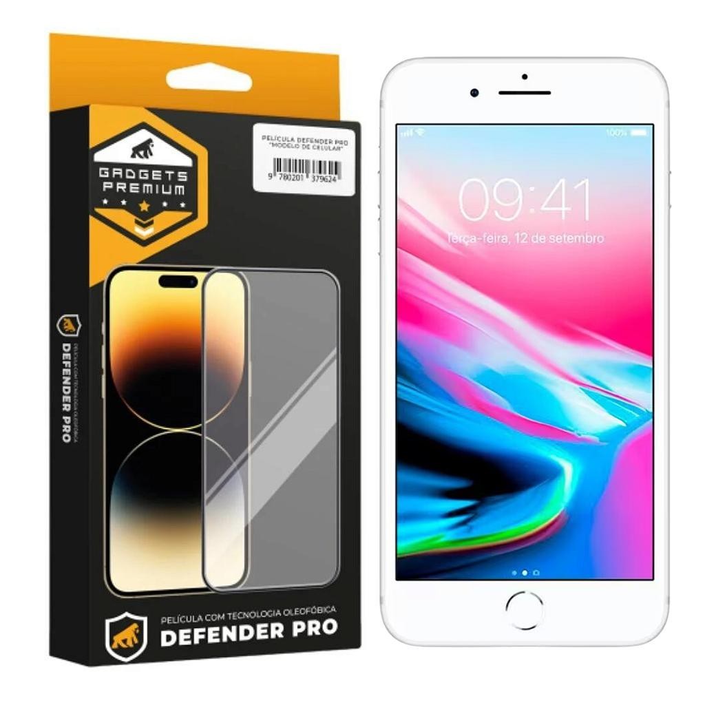 Película para iPhone 7 Plus / 8 Plus - Defender Pro - Preta - Gshield