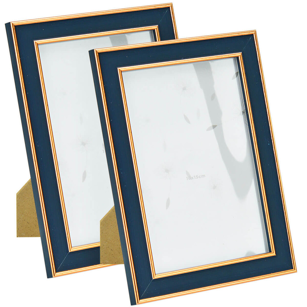 Kit 2 porta retrato 10x15cm 5484 com Apoio em Oferta na Shopee