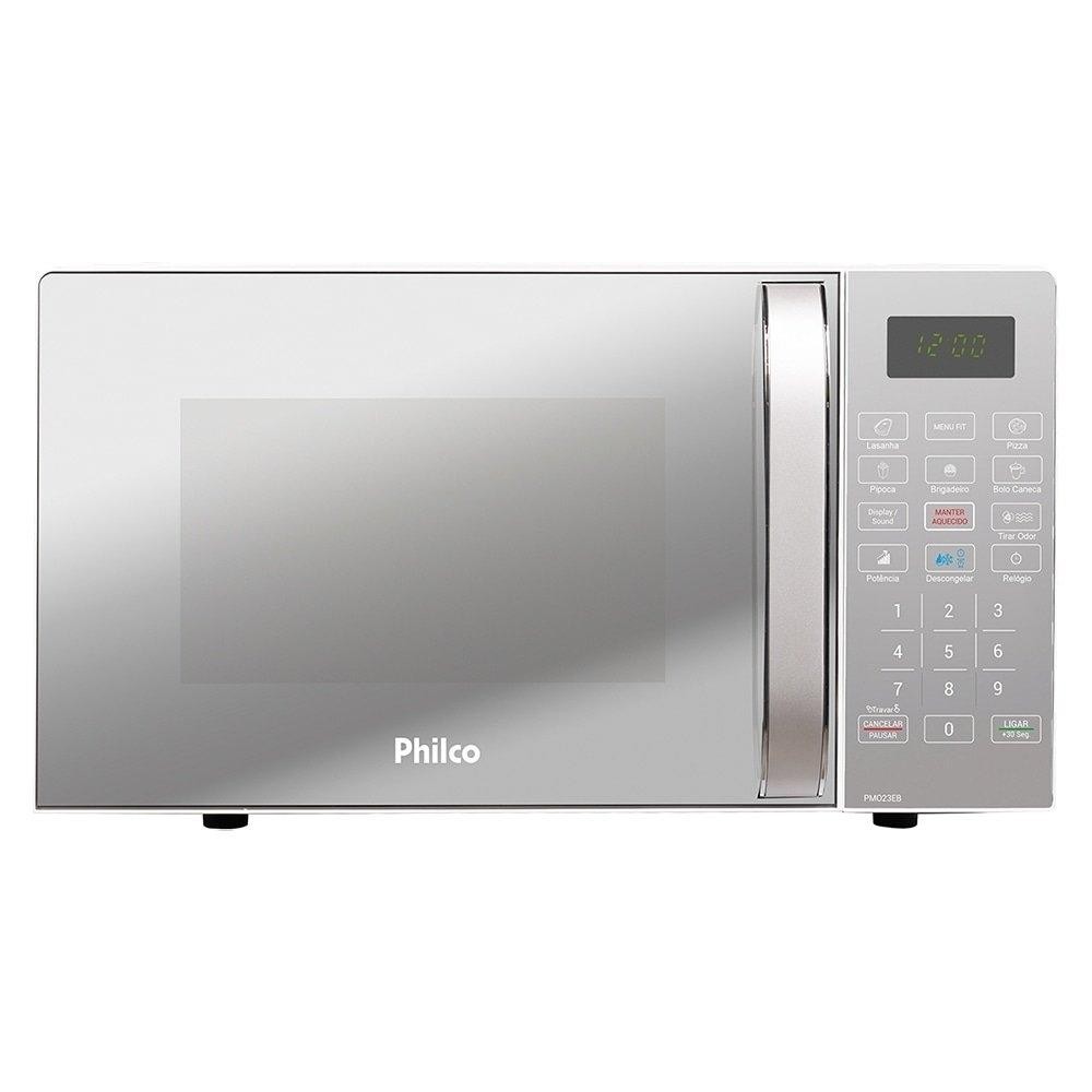 Micro-Ondas Philco 20 Litros PMO23E | 1100W, Espelhado - Home Appliances