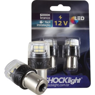 Par Lâmpada Led 1 Polo Branca 1156 16 Leds Shocklight 12V - SLL-121156-BC em Oferta na Shopee