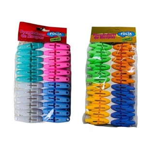 Prendedor Plastico Para Alimento Roupa Pacote C/24 pcs em Oferta na Shopee