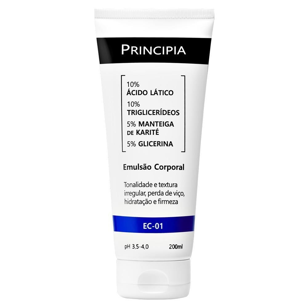 EMULSÃO CORPORAL EC-01 ÁCIDO LÁTICO + ATIVOS HIDRATANTES COM 200ML - Beauty