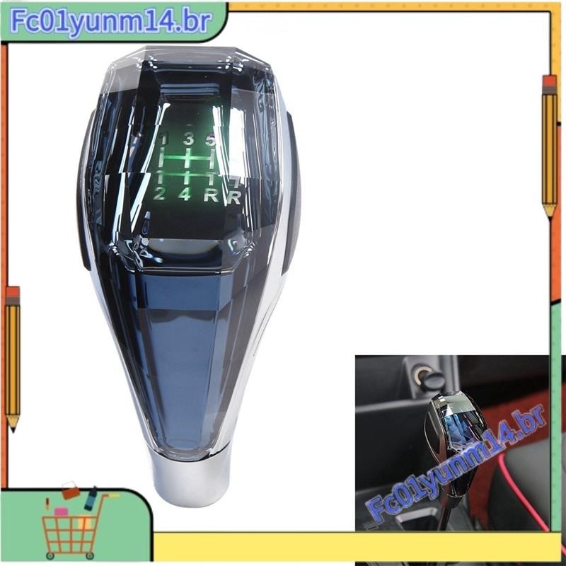 【 GOOD 】 Car Universal LED Crystal Handles Manual Transmission Gear Shift Knob Lever Stick Para