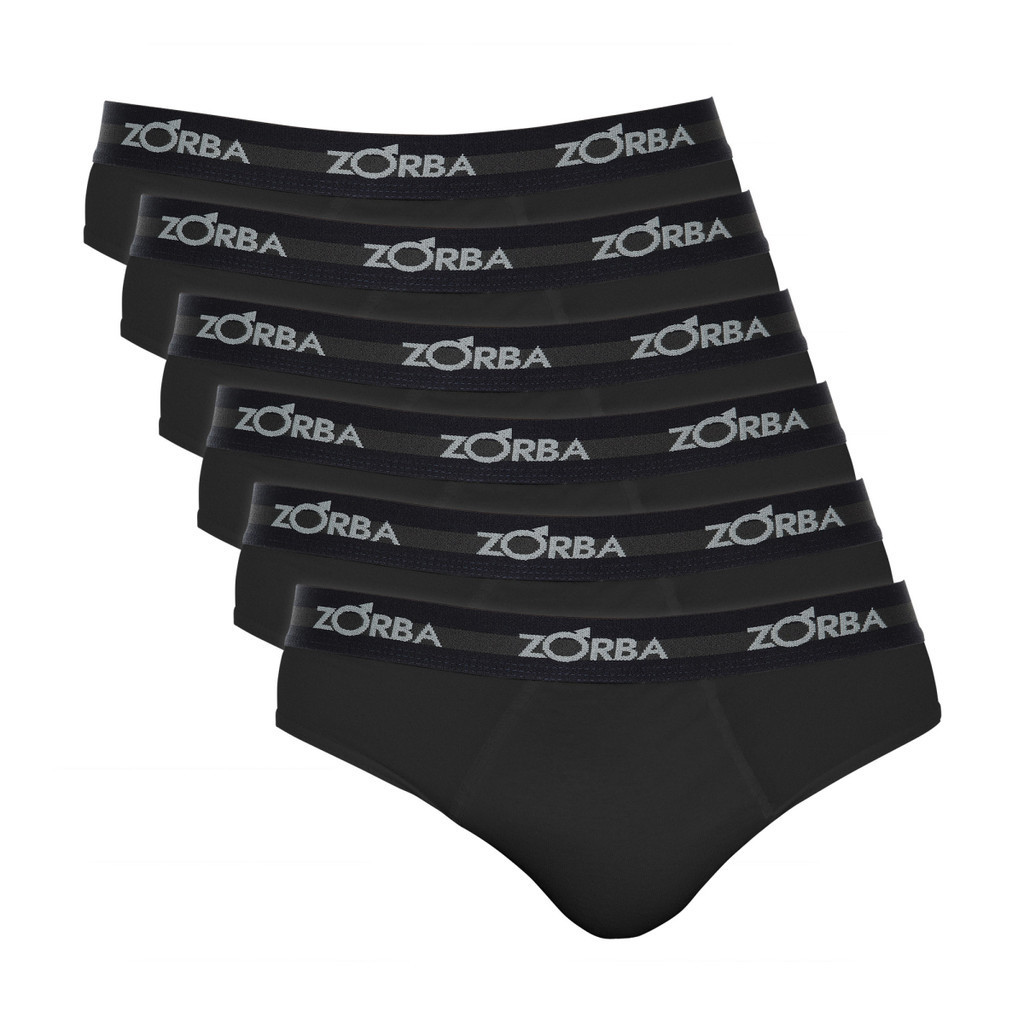 Kit 6 Cuecas Zorba Slip Max Algodão 764 - Men Clothes