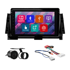 Kit Multimídia 9 Pol Kicks 2016 2017 2018 2019 2020 2021 2022 2023 Espelhamento Android Ios 2 Din Black Piano Camera Ré