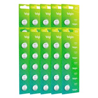 50 Baterias Pilha Moeda Cr2016 10 Cartelas 3v Relógio Elgin em Oferta na Shopee