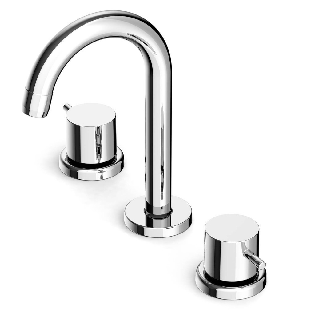 Misturador para Lavatório de Mesa com 3 Furos e Válvula de Escoamento Basic Celite Cromado