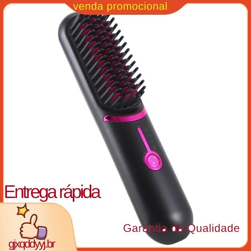 Escova Elétrica Para Alisador De Cabelo Sem Fio Portátil Recarregável Pente De Aquecimento De Alta Qualidade E Econômico.gjxqddyyj.br