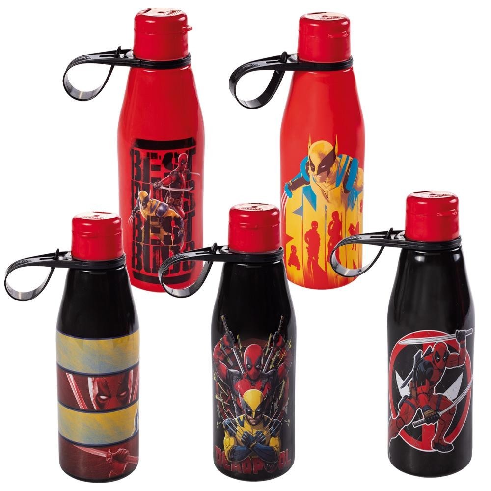 Garrafa de Plástico 530 ml Wolverine Deadpool Plasútil - Home & Living
