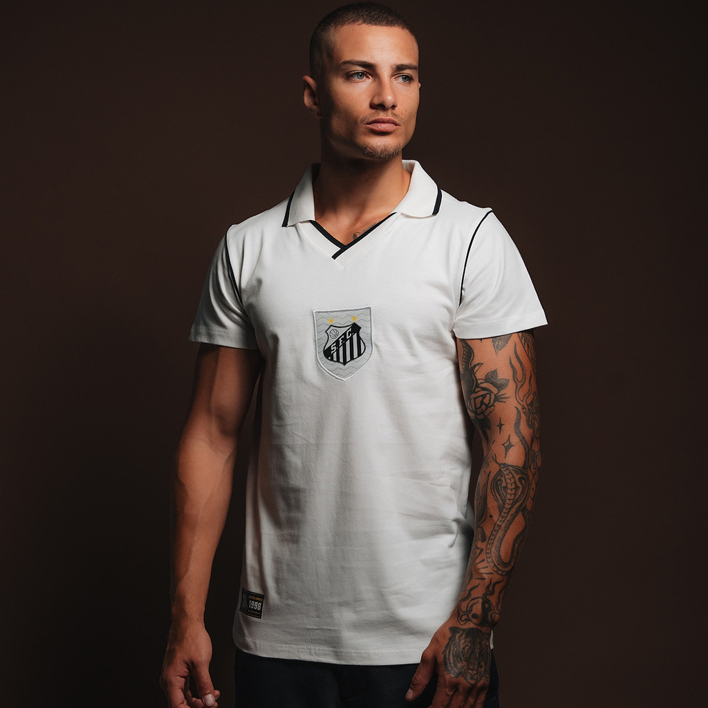 Camisa Santos Retrô 1998 Masculina - Sports & Outdoors