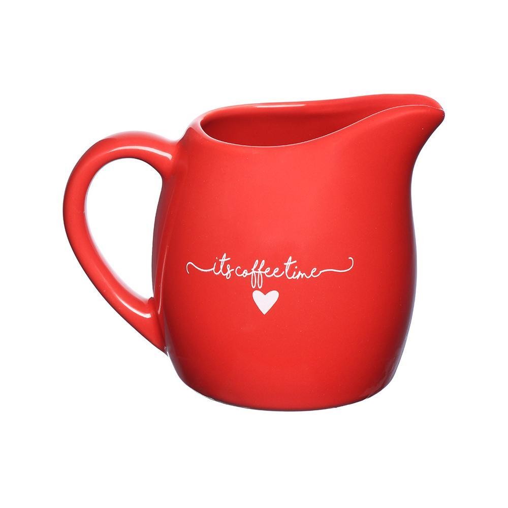 Leiteira de Porcelana Lamour 245ml Vermelha Hauskraft em Oferta na Shopee