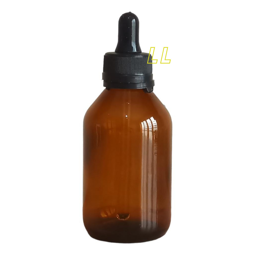 1 Frasco Ambar 100 Ml com conta gotas