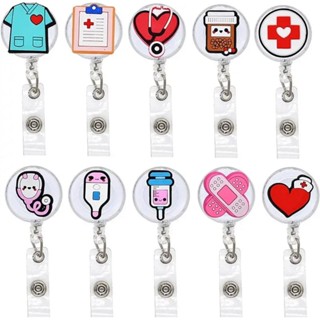 Porta Crachá Retrátil Roller Clip Hospital Enfermagem Medicina em Oferta na Shopee