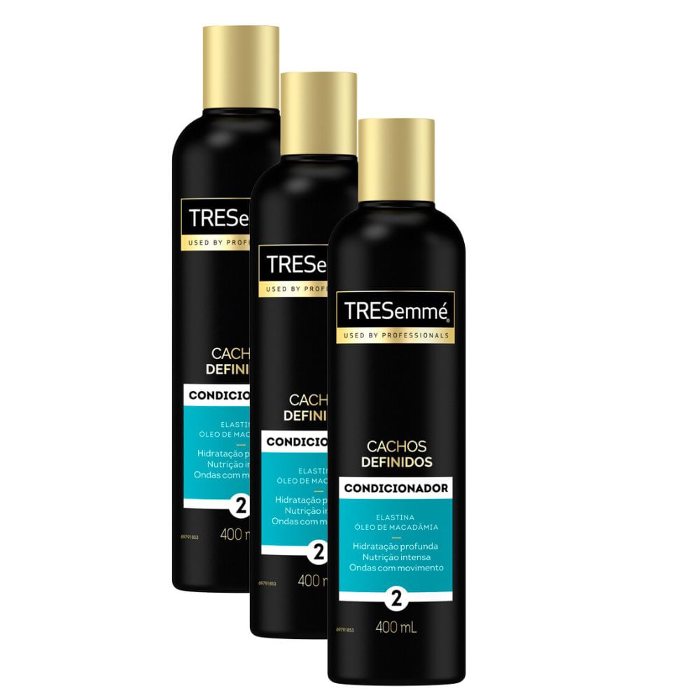 Kit 3 Condicionador TRESemmé Cachos Definidos com 400ml - Beauty