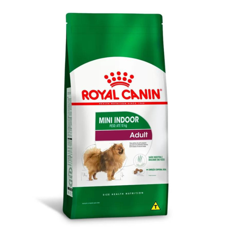 Ração Royal Canin Mini Indoor Adult para Cães Adultos Mini de Ambientes Internos 7,5kg em Oferta na Shopee