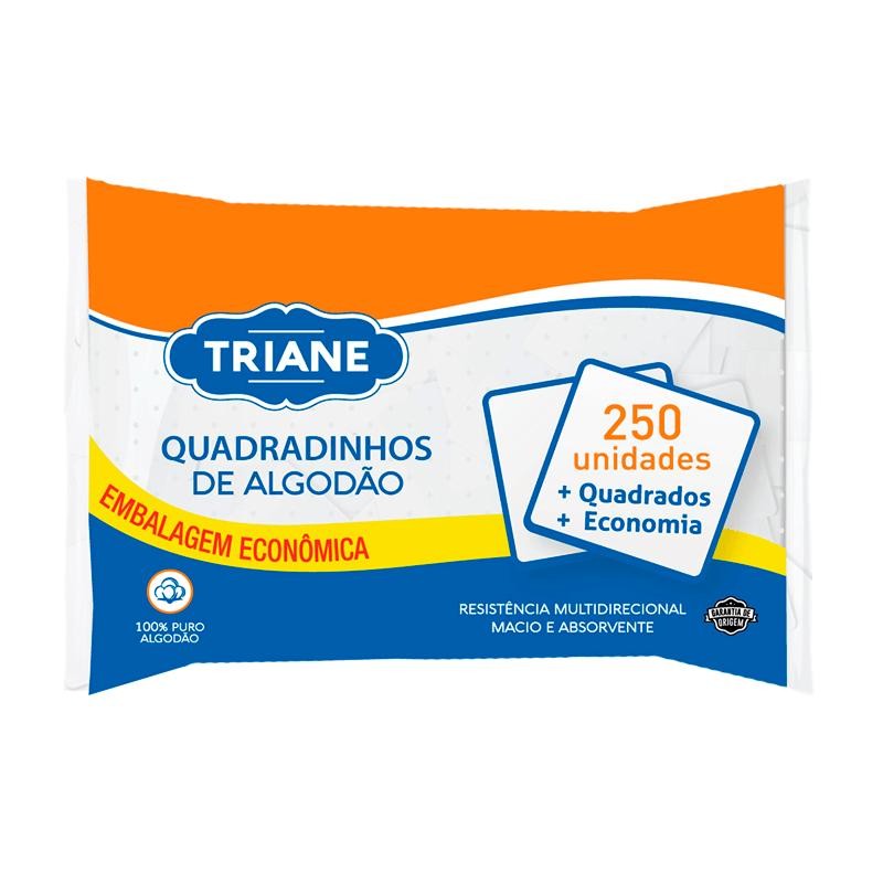 Quadradinhos de Algodão Triane 250 Unidades em Oferta na Shopee