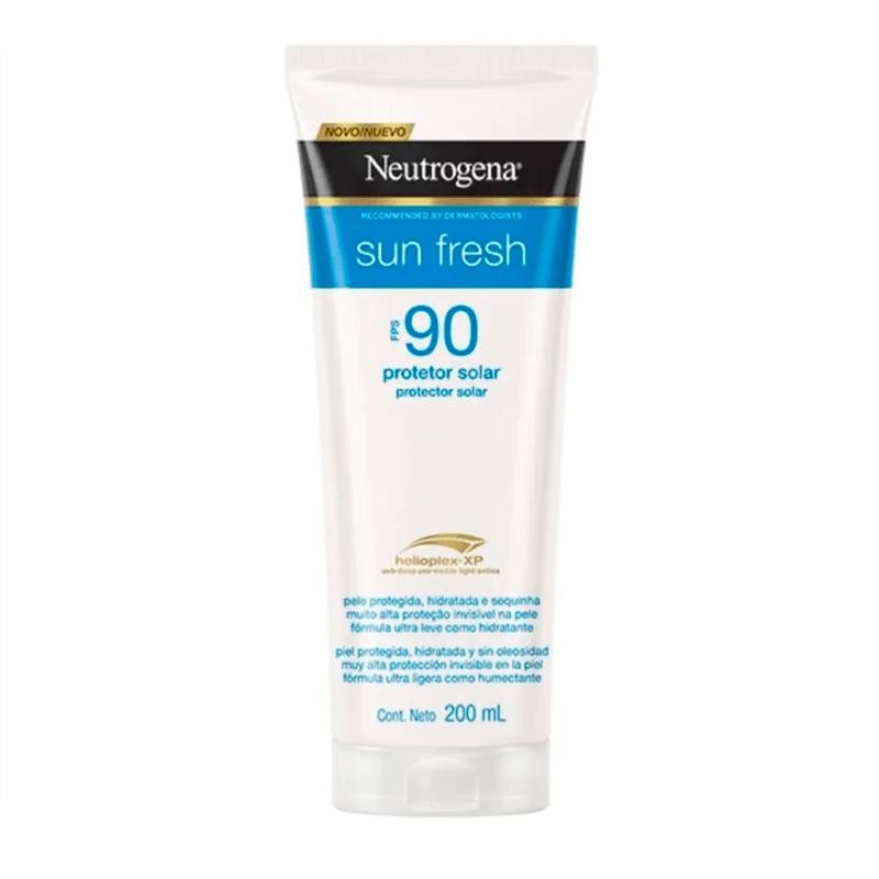 Protetor Solar Neutrogena Sun Fresh FPS90 200ml em Oferta na Shopee