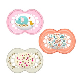 Chupeta Ortodôntica Mam Original 6+ Rosa 3 Unidades em Oferta na Shopee