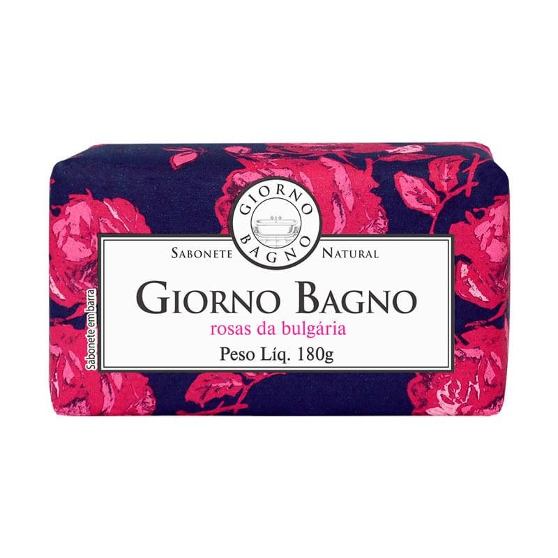 Sabonete Natural em Barra Giorno Bagno Rosas da Bulgária 180g em Oferta na Shopee