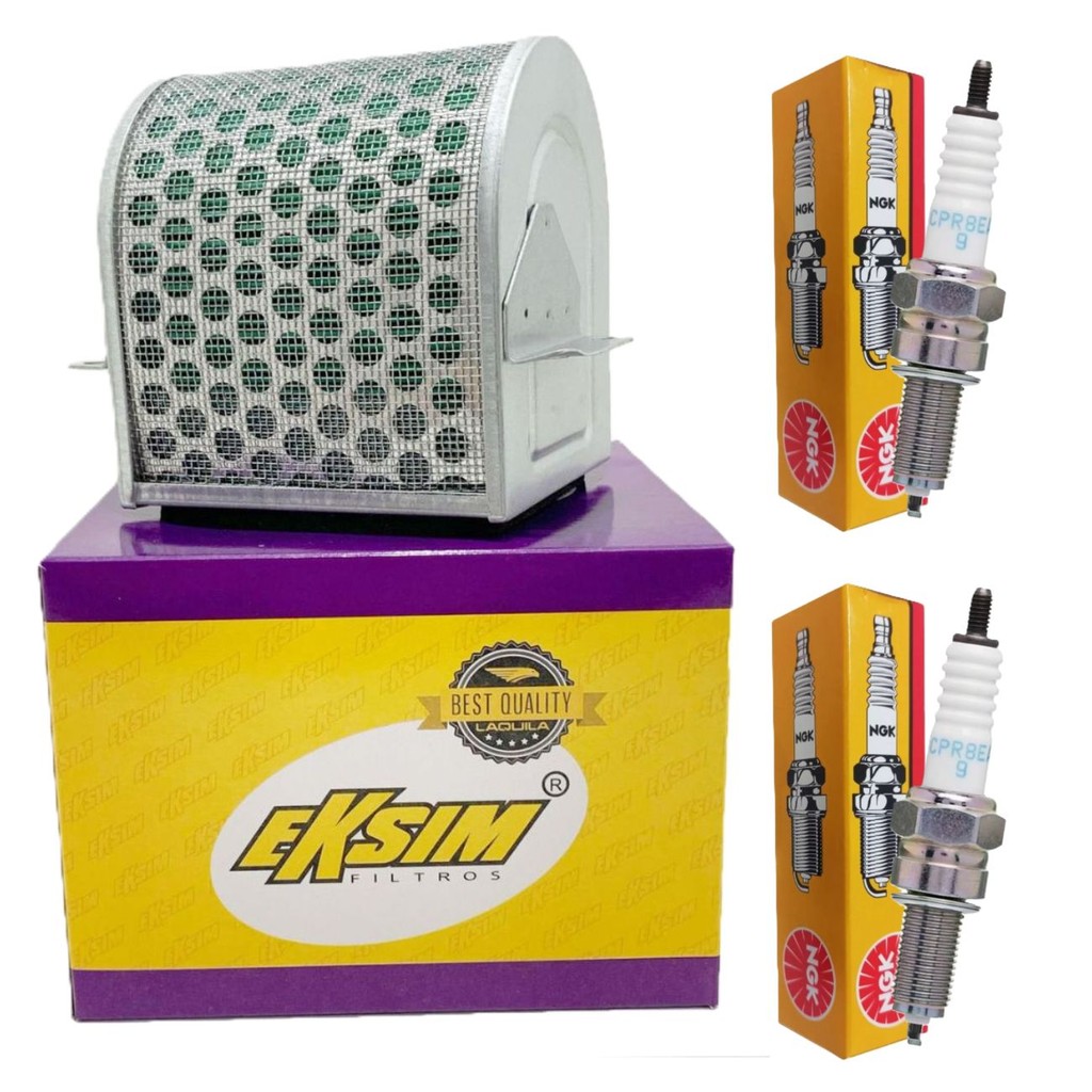 Filtro de Ar + Velas Ngk Cb 500x / Cb 500f 2014 A 2018 em Oferta na Shopee