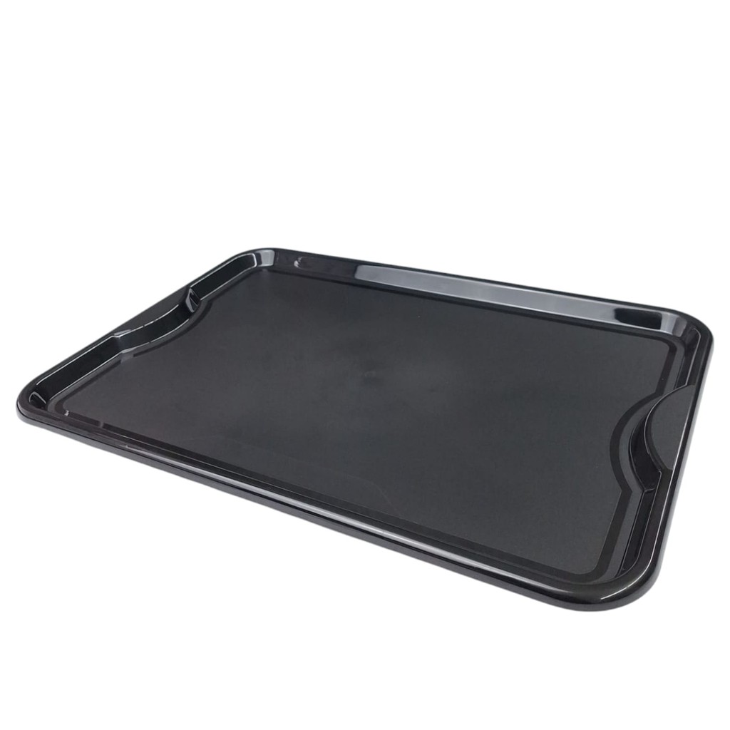 BANDEJA FAST FOOD PRETA 33x2x48CM BANDEJA DE SERVIR U400C