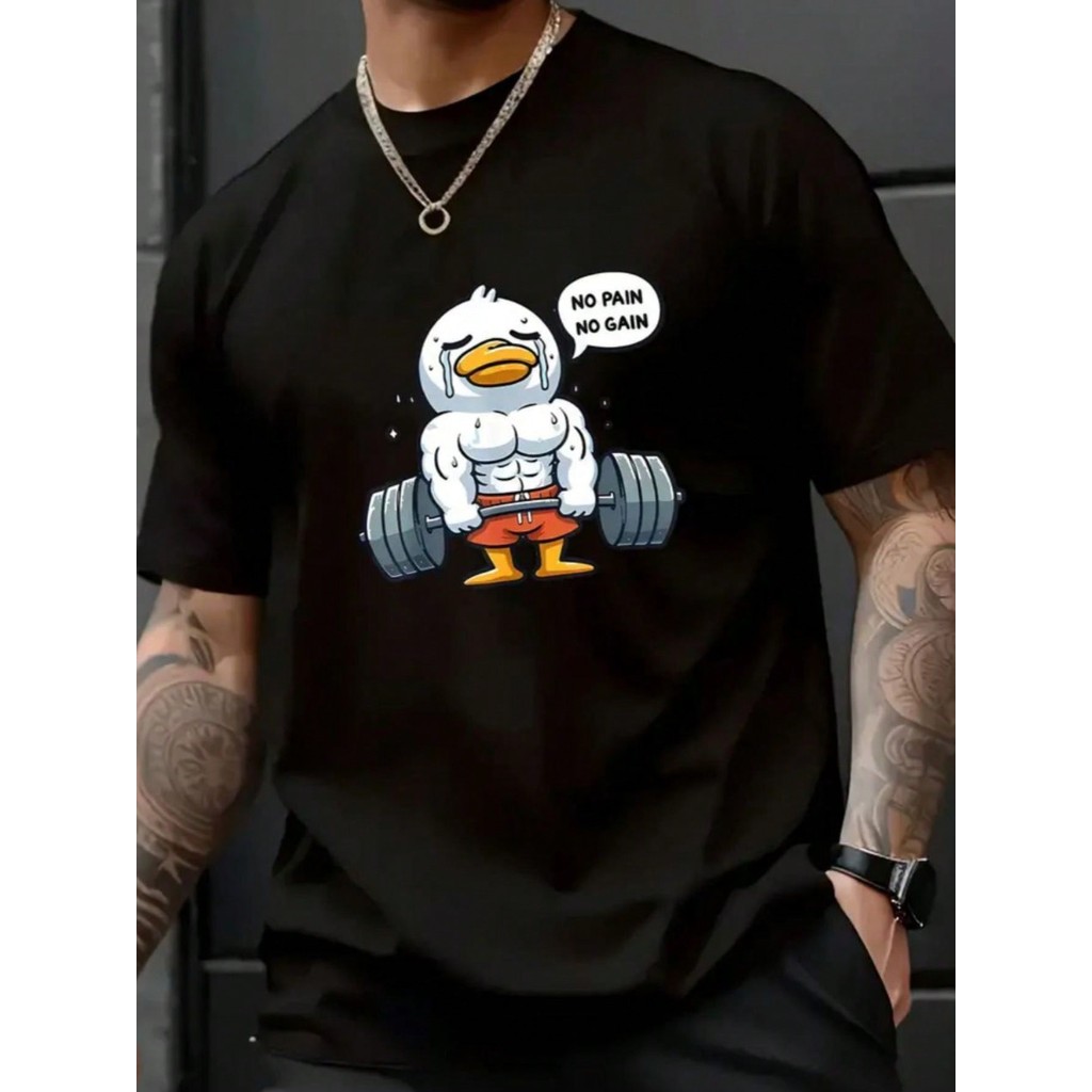 Camiseta Unissex Oversized Plus Size Feminina Masculina Camisa patinho academia  e  100% algodão confortavel casual