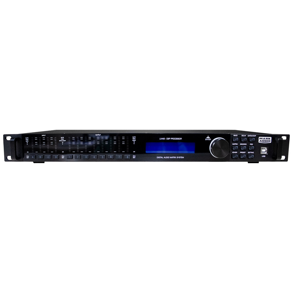Processador de Áudio DSP 4 Entradas e 8 Saidas Mark Audio LM-48