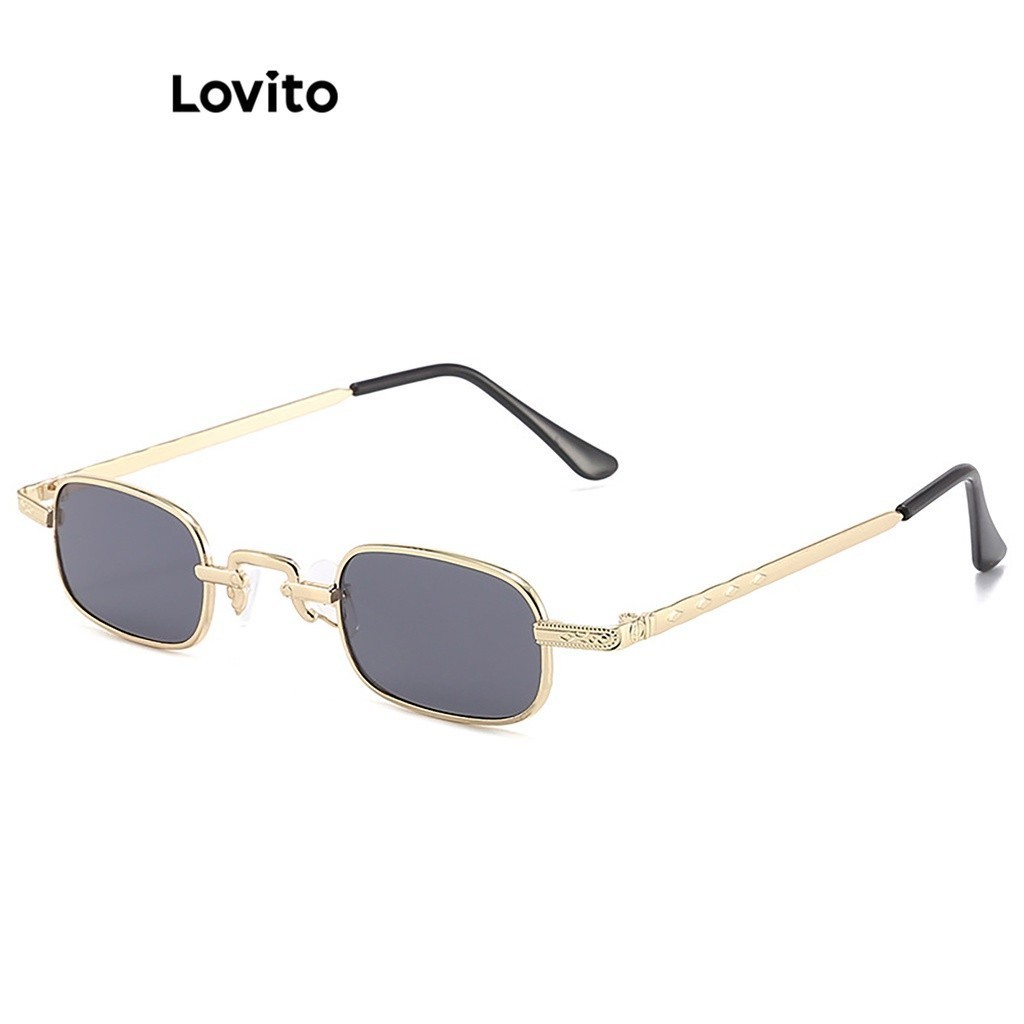 (Trendy) Lovito Óculos de Sol Retro de Jujutsu Kaisen em Metal com Caixa Pequena para Mulheres LFA09281 - Fashion Accessories
