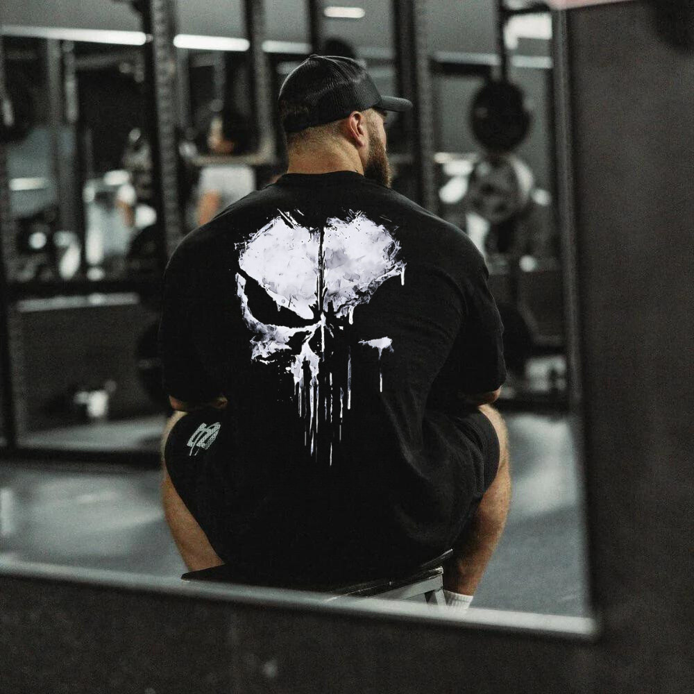 Camiseta Oversized Masculina Academia Varias Estampa Camisa Longa Moda Treino