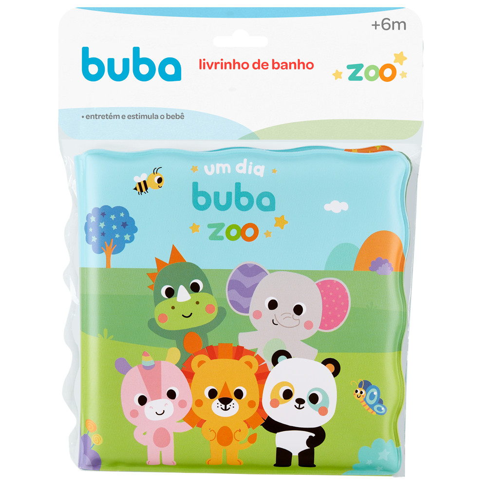 Livro de Banho para Bebê Buba Lançamento Bubazoo Livrinho Infantil Banheira Bebe Brinquedo de Banho