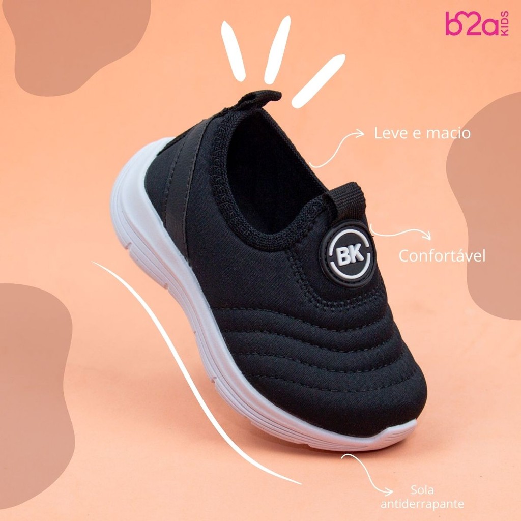 Tênis Calce Facil Infantil Menina é Menino Volta as Aulas Confortável T40 em Oferta na Shopee