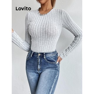 Lovito Body básico liso casual feminino LNL52004