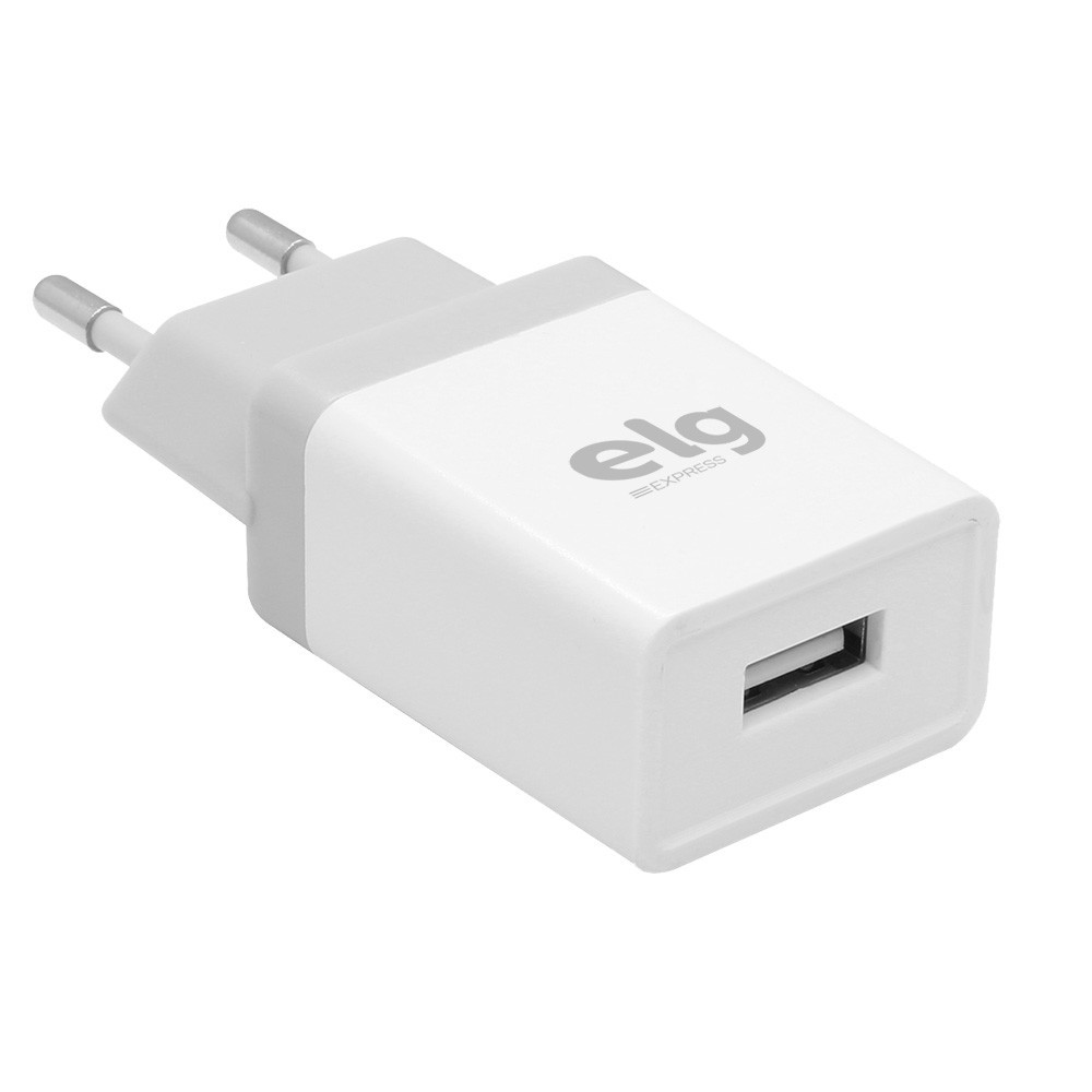 Carregador de Parede USB Universal, 1 Porta USB 1A, Carga Rápida, Proteção ativa, Branco, WC1AE, ELG em Oferta na Shopee
