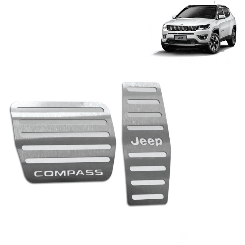 Pedaleira Compass 17/21 Automático Aço Inox - Não fura o pedal em Oferta na Shopee