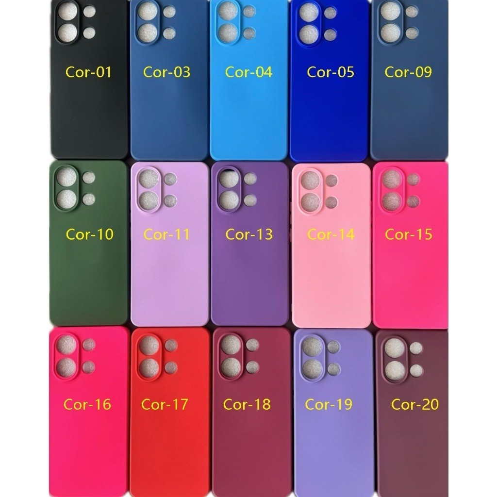 Capa Capinha Anti impacto Para Celular  Xiaomi Redmi Note 13 Pro Plus 5G - Com Interior Aveludado de Silicone / 014XM  - CP 014