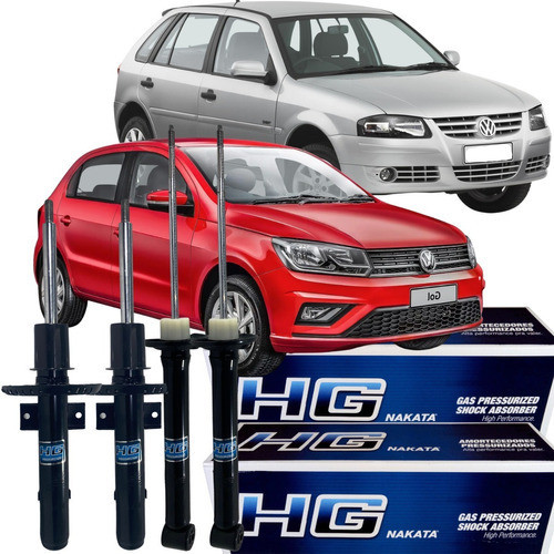 Kit Amortecedor Dianteiro Traseiro Vw Gol 1.6 2006 2020