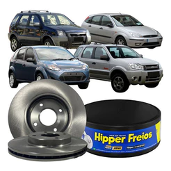 Par Disco Freio Dianteiro Ventilado Ecosport Fiesta Focus
