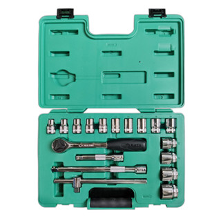 Jogo de Soquetes Estriados 10 a 32mm Sata com 18 Peças ST09203SJ em Oferta na Shopee