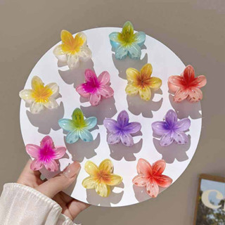 Garotas Doces Coloridas 4CM Gira Flor De Cabelo Clip Beach Mini Hairpin Barrettes Acessóri...