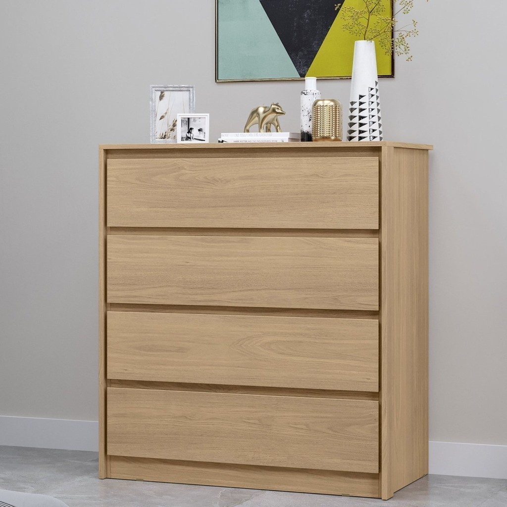 Cômoda 4 Gavetas em Mdp 89x92cm Carla Castanho em Oferta na Shopee