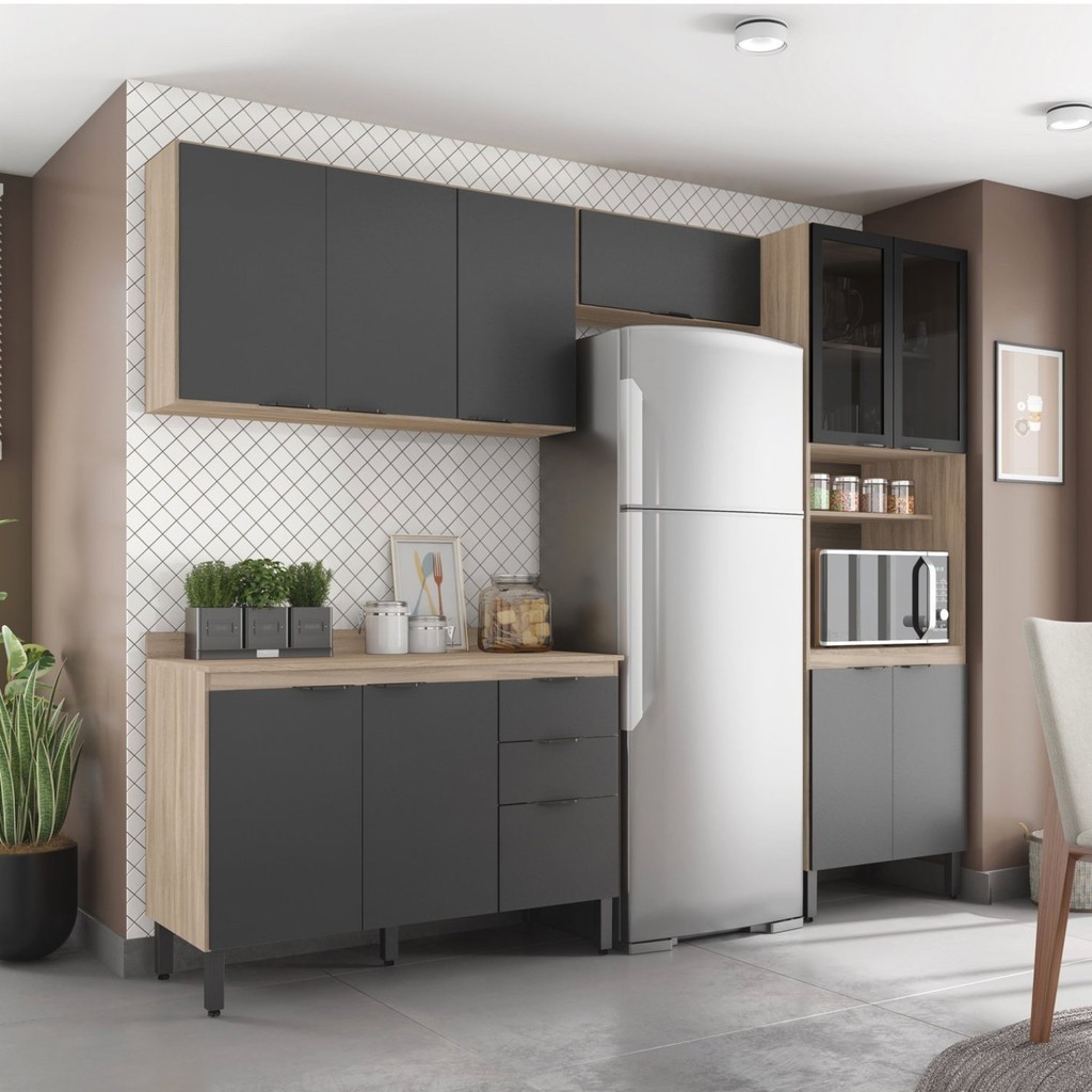 Cozinha Completa Firenze 04 Peças 11 Portas e 02 Gavetas 4 em Oferta na Shopee