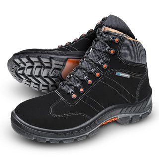 Botina Couro Nobuck Premier Marluvas Preta com Bico de Plástico em Oferta na Shopee