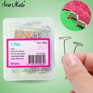 Alfinetes em "T" para Blocagem Sew Mate C/60 Unidades em Oferta na Shopee