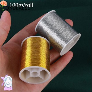 OKDEALS 100 Metros Bordado Com Fio De Ouro Cross Stitch Nova Máquina De Costura Artesanal em Oferta na Shopee