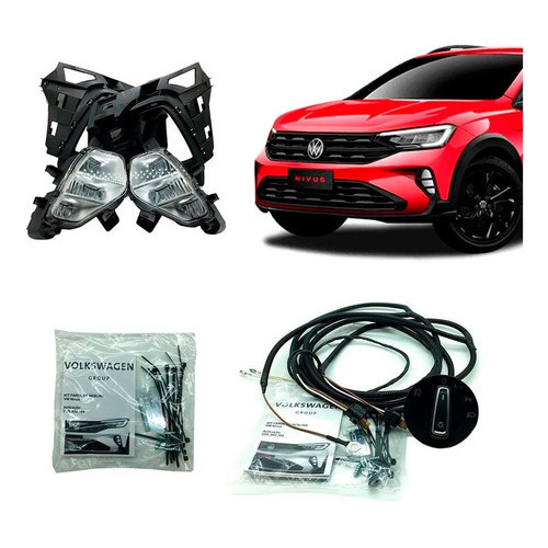 Kit farol De Milha Neblina Nivus 2021 2022 Original Volkswagen
